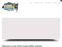 Tablet Screenshot of cobbcountybmx.com